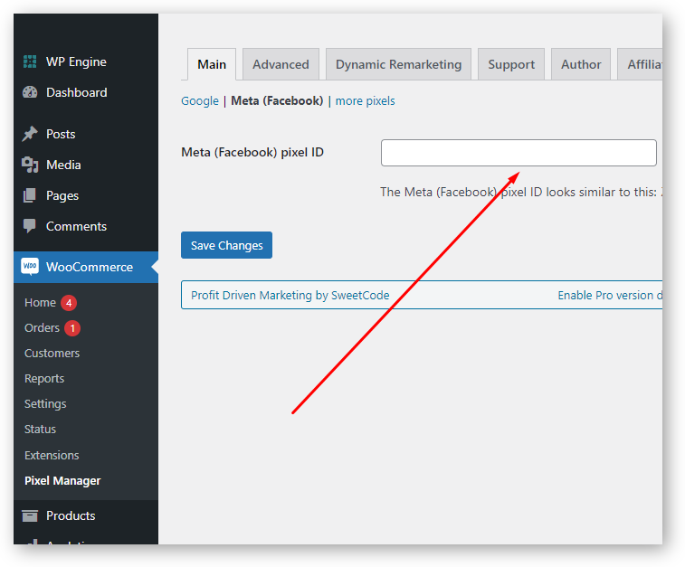 Adding the Meta pixel using Pixel Manager for WooCommerce