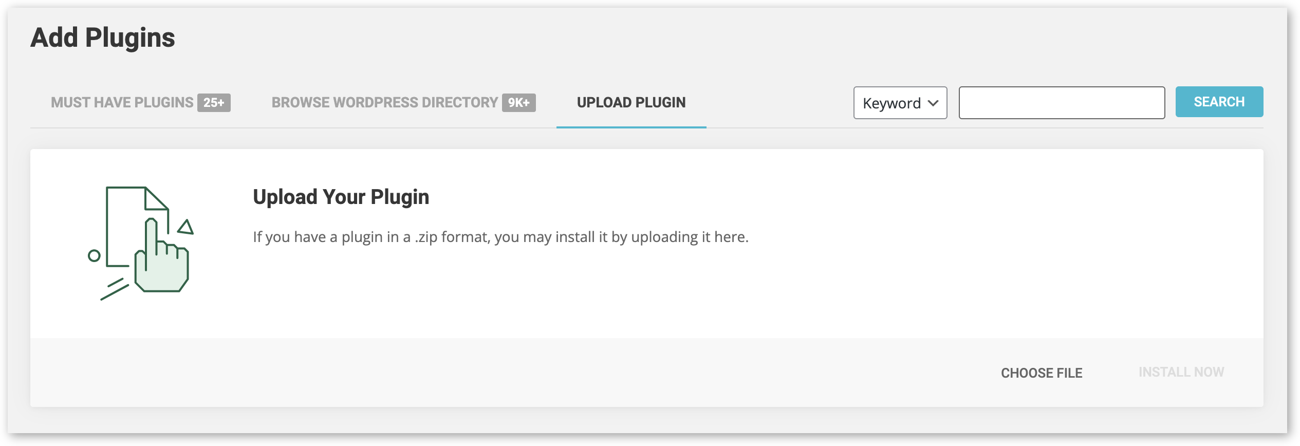 Uploading a plugin to WordPress