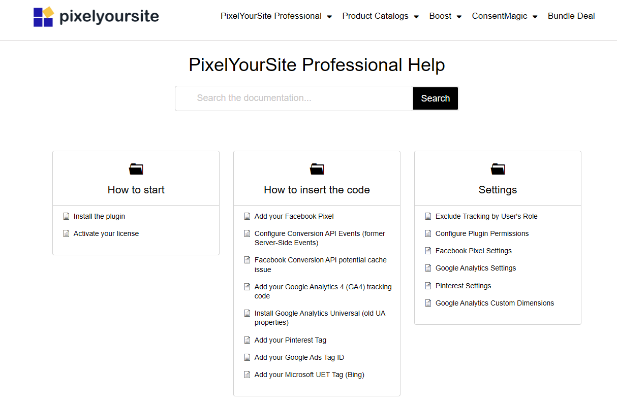 PixelYourSite documentation